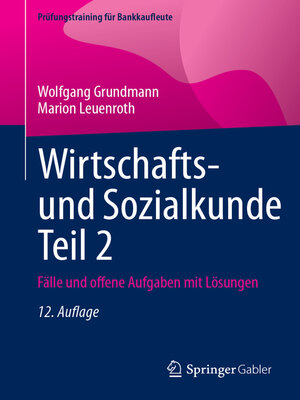 cover image of Wirtschafts- und Sozialkunde Teil 2